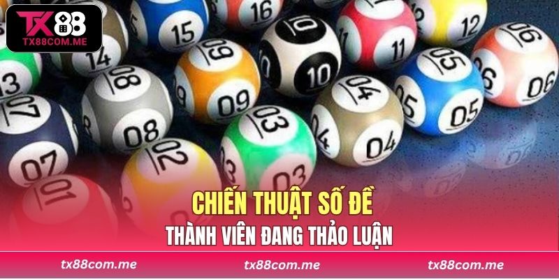 Thành viên đang thảo luận chiến thuật số đề cùng nhau trong cộng đồng TX88